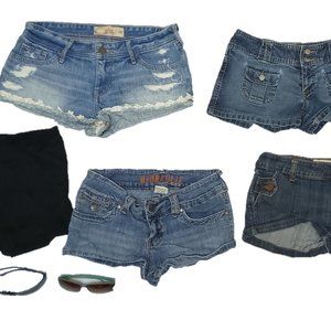 Vintage Short Shorts and Kate Landry Sun Glasses, 8pcs Lot Sale